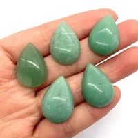 natural stone beads quartz green aventurine agate pendant exquisite jewelry making necklace earrings accessories 18x25 mm