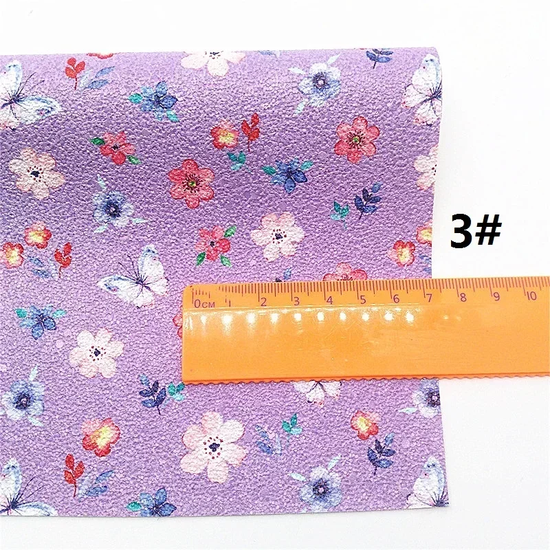 Лиловая синтетическая кожа ткань листы цветы леопард искусственная для поделок