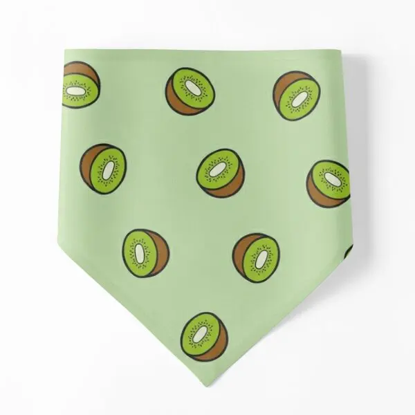 

Бандана для собак, зеленая, с принтом в виде фруктов киви