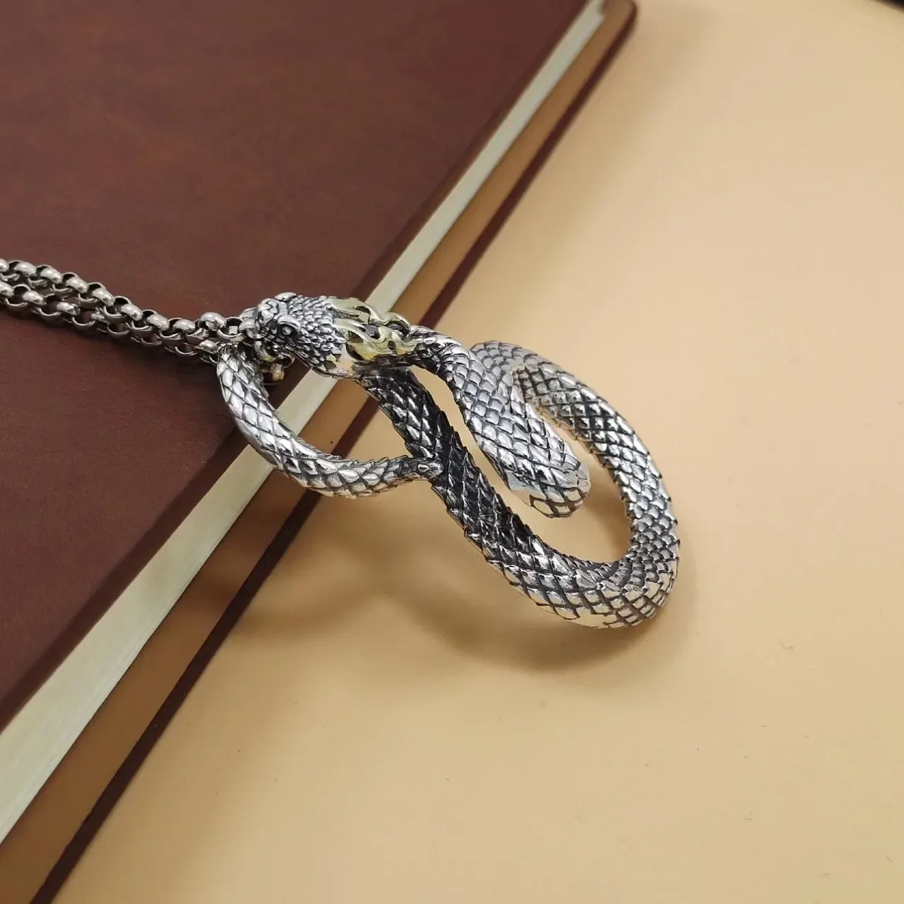 Кулон Jiaolong мужской из серебра 925 пробы уличная мода в стиле хип-хоп