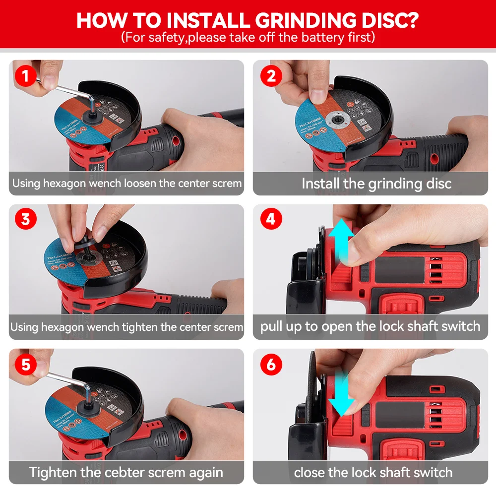 Миниатюрная 3-дюймовая Угловая Шлифовальная Машина Многофункциональное Пильное