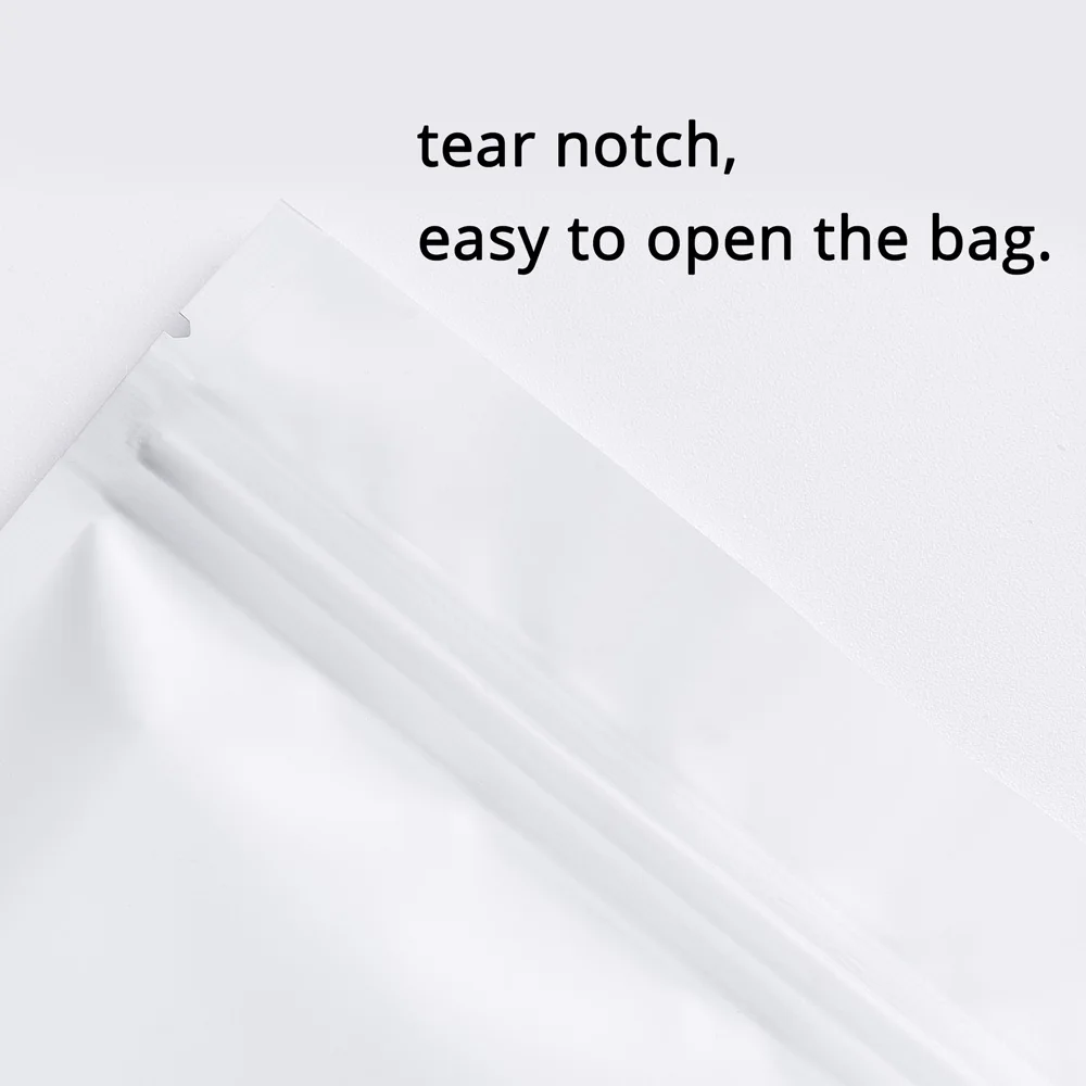 100 шт. различные цвета майларовые пакеты с застежкой-молнией кофе чай хранение