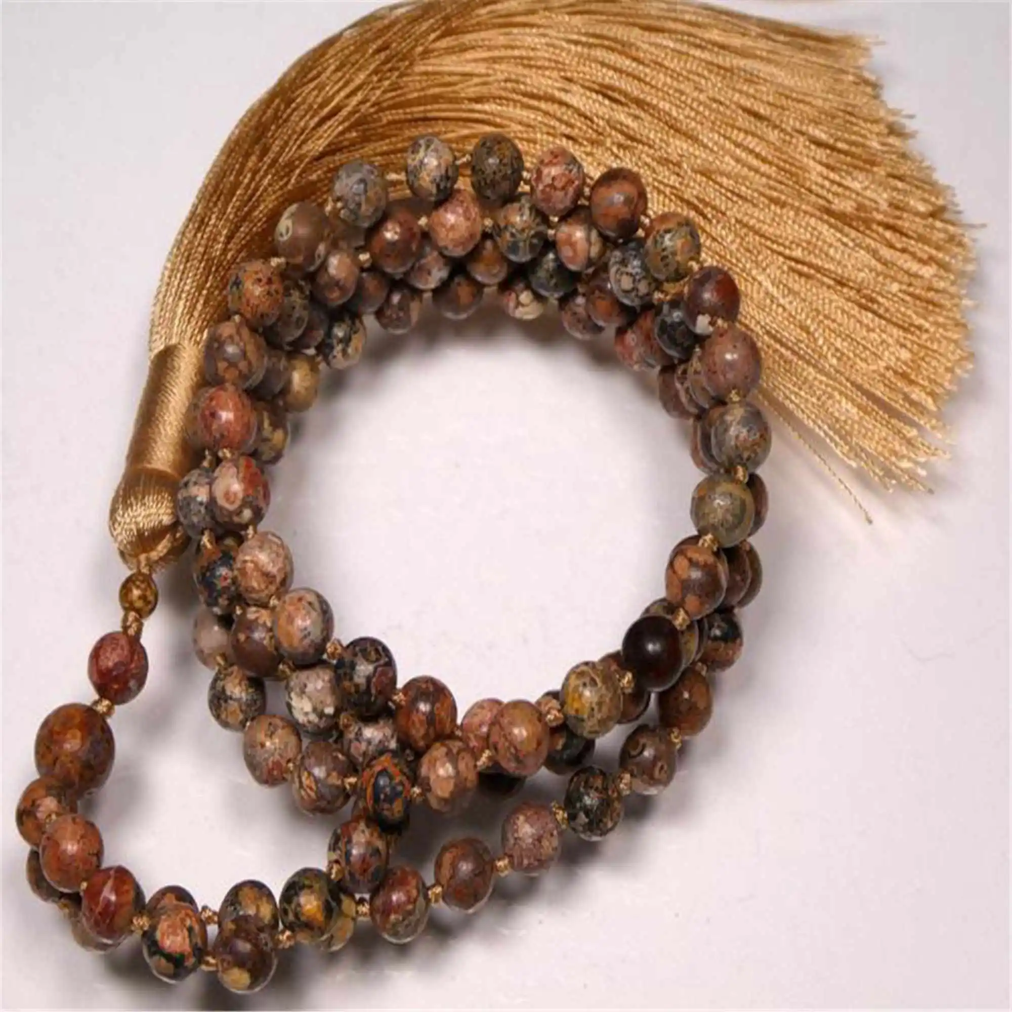 6 мм природная картина яшма драгоценный камень 108 бусин мала чакра религиозный