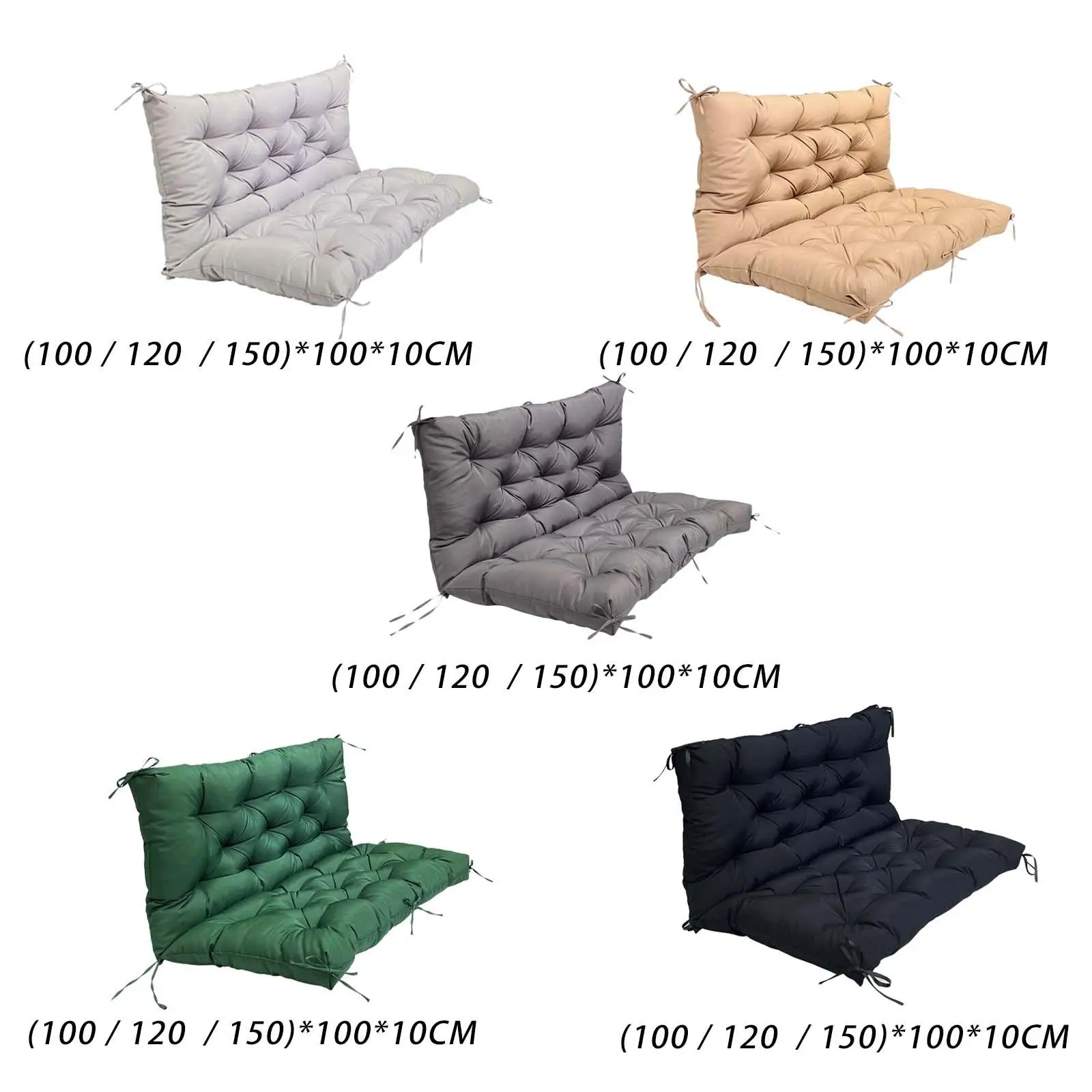 

Washable Garden Swing Cushion Removable Hanging Basket Chair Cushion for Patio Courtyard