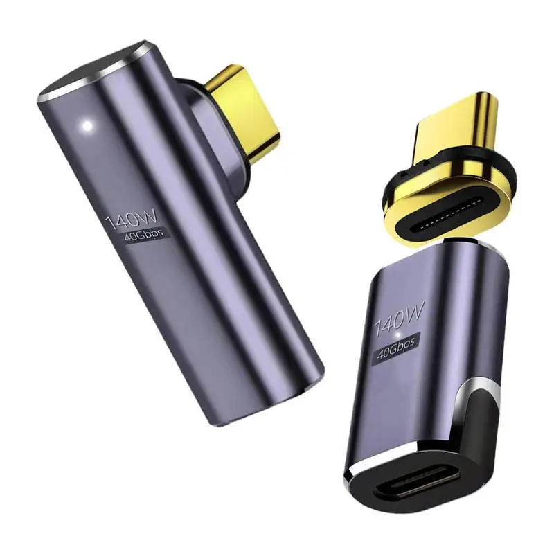 

Type C Magnetic Adapter Type C Connector 24Pin 140W Quick Charge 40Gb/s Data Transfer 8K Video Output For Computer TypeC Devices