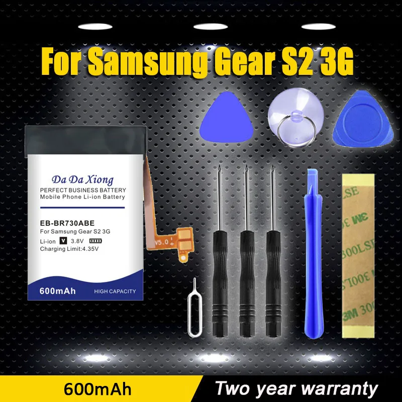 

DaDaXiong Watch Battery 600mAh For Samsung Gear S2 3G R730 SM-R600 SM-R735 SM-R730S SM-R735T S3 SM-R760 Classic R720 R732 S4