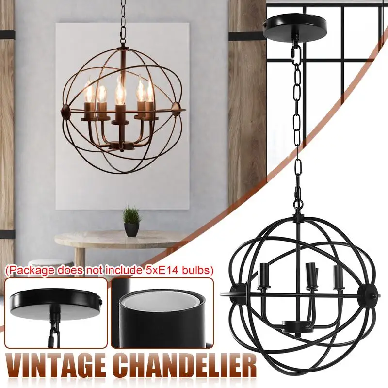 Sala de Jantar Ilha do Vintage Retro Iluminação Lustre Industrial Pendurado Pingente Lâmpada Globo Madeira Fazenda Luz E14