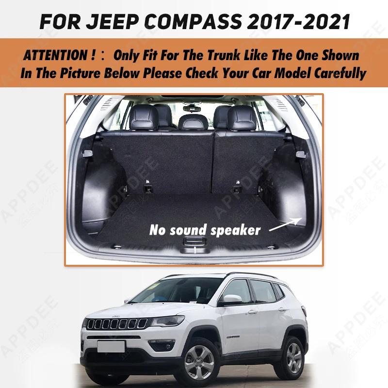 Автоматический коврик в багажник с полным покрытием для JEEP Compass 5 сидений 2017-2021 20 19