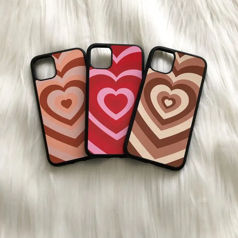 

Heart Swirl Phone Case For Iphone 12 13 Mini 5 6s 7 8 Plus X Xs Xr 11 Pro Max Se 2022 Cover Funda Shell