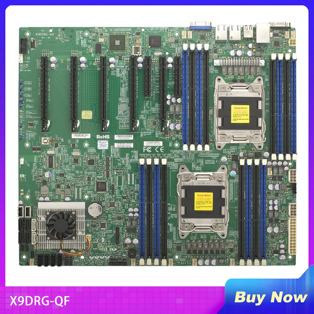 

X9DRG-QF For Supermicro Server Motherboard Xeon E5-2600 V1/V2 Family ECC 4 PCI-E 3.0 x16 (Double-Width) LGA2011 DDR3