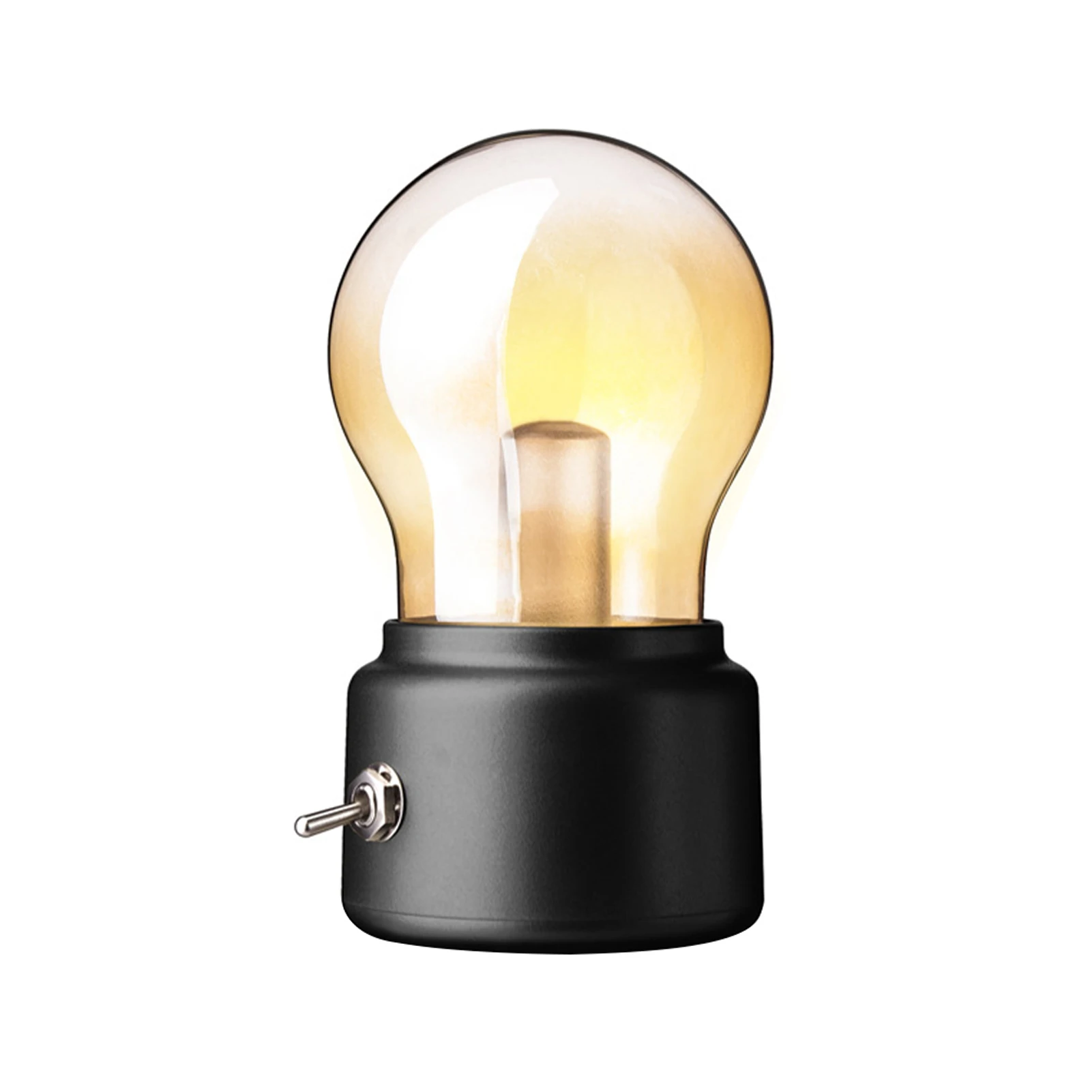 

Tabletop Sleeping Bedroom Night Light Eye Protection DC 5V 500mA Retro Atmosphere USB Rechargeable Home Decor LED Bulb Lamp