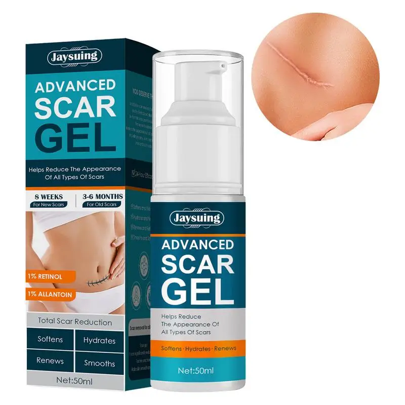 

Scar Removal Gel For Women And Men Face & Body Skin Scar Reduce & Repair Cream For C-Section Tummy Tuck Acnes Spots Burns And