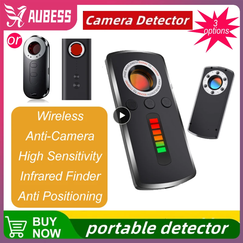 

Anti Wireless Signal Detector Bug GSM GPS Tracker Infrared Anti Candid Camera Finder Automation Alarm Locator Scanner Detection