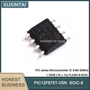 10Pcs/Lot PIC12F675T-I/SN PIC12F675-I/P PIC12F675T PIC series Microcontroller IC 8-Bit 20MHz 1.75KB (1K x 14) FLASH 8-SOIC