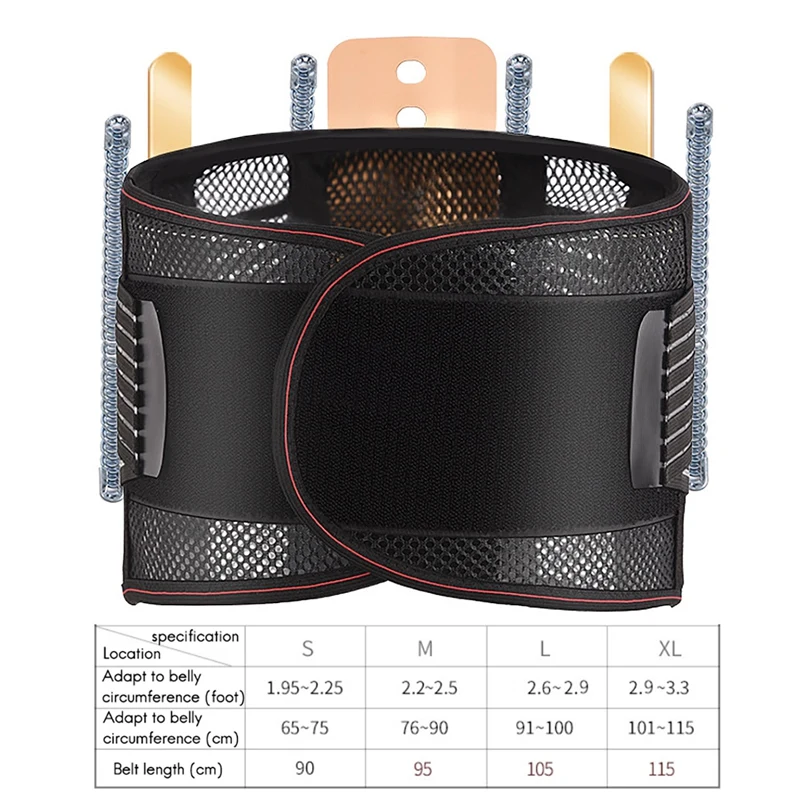 

Adjustable Back Support Belt For Back Pain Relief - Compression Belt Lumbar Back Brace For Herniated Disc, Sciatica
