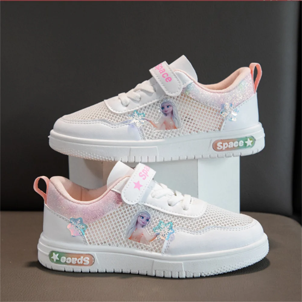 

Girls' skate shoes low-top 2022 summer new Disney Frozen sneakers non-slip medium and large children's casual shoes