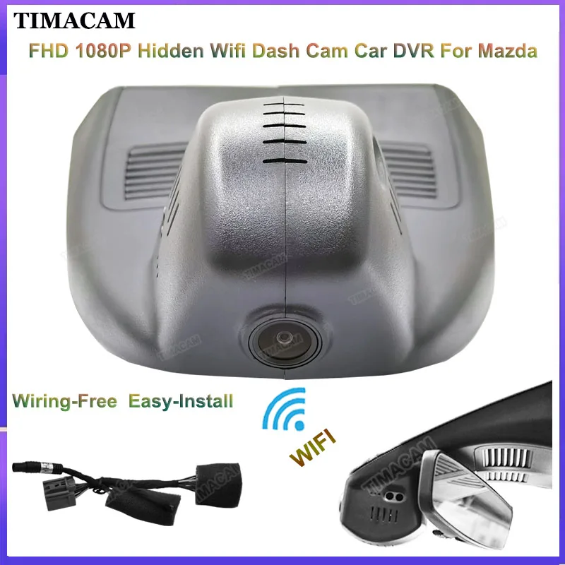 TIMACAM For Mazda 3 Axela 2017 2018 2019 2020 2021 2022 Dash Cam Camera HD 1080P Wifi Car DVR Driving Recorder Easy to Install