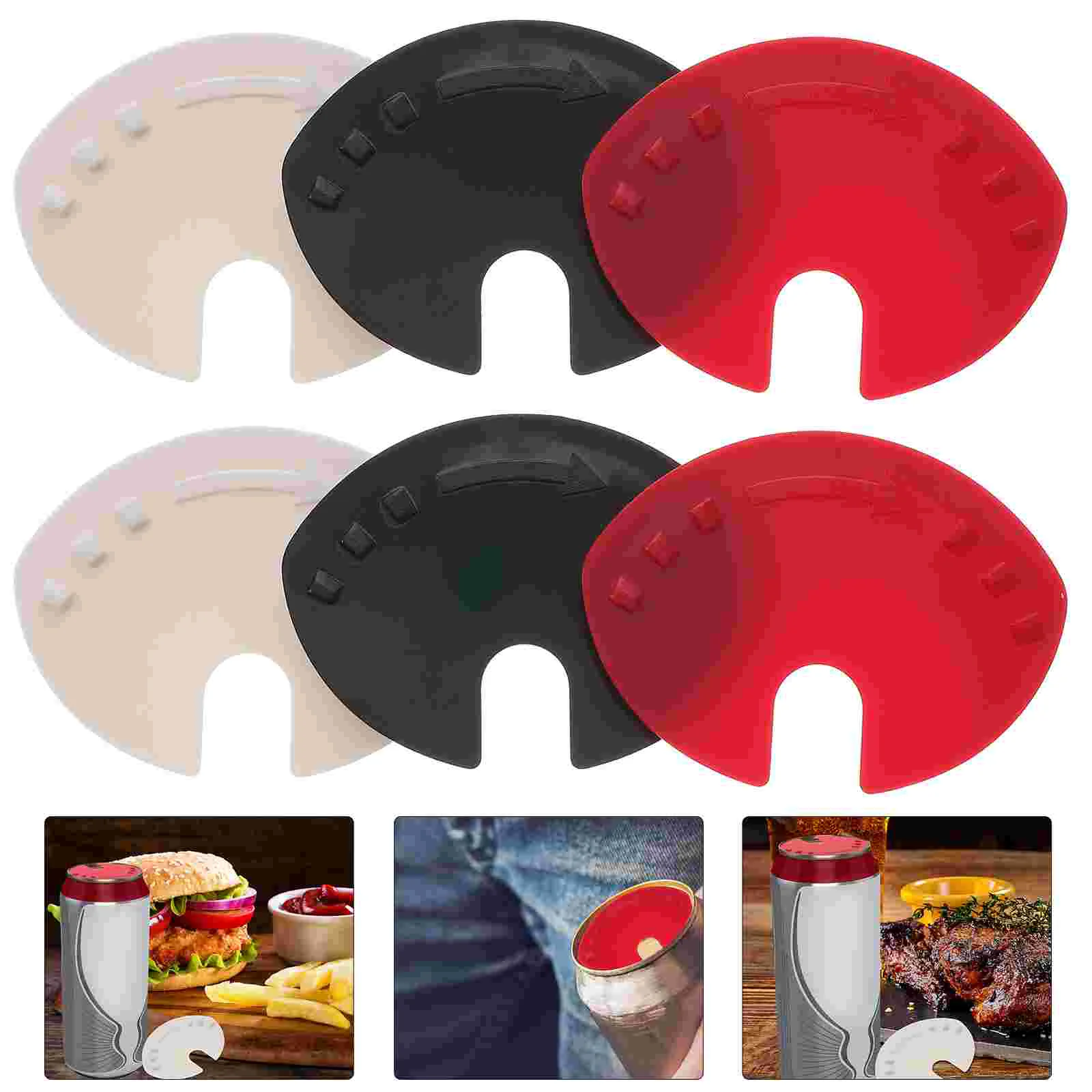 

6Pcs Silicone Soda Can Cover Beverage Can Lid Soda Can Cover Soda Can Lids Can Covers Lids Beer Can Lids