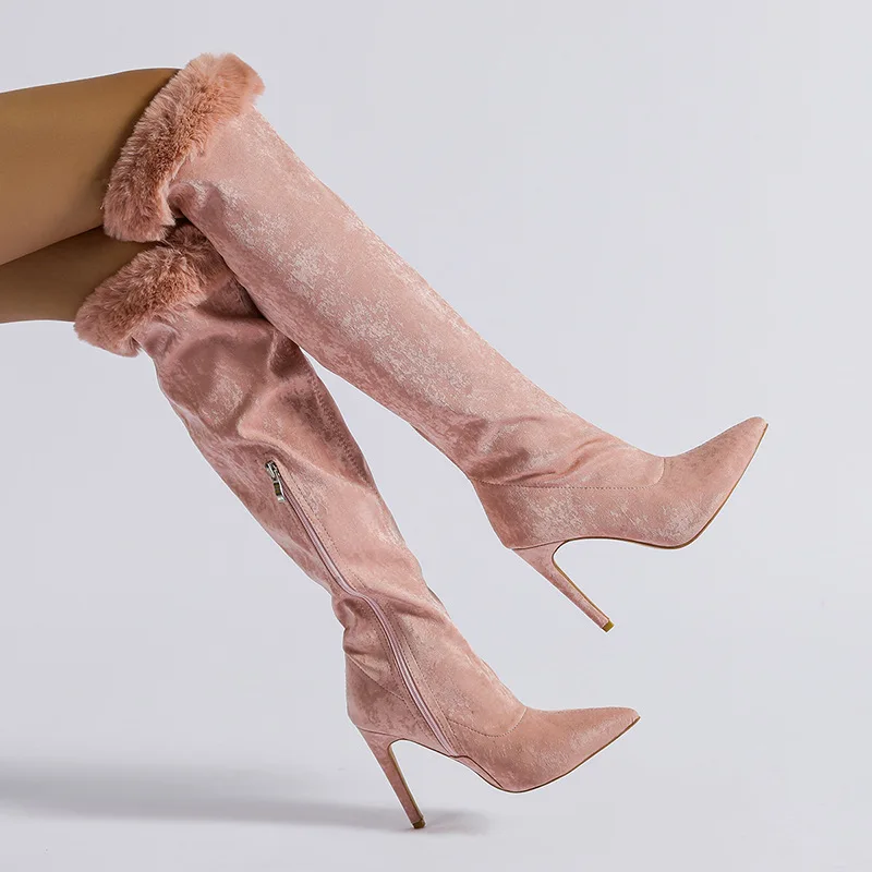 

Women's Rubber Boots Shoes Rain Leather Med Basic Rome PU Fabric Thin Heels Women's Leather Boots Shoes Med Rubber Fabric Thin H