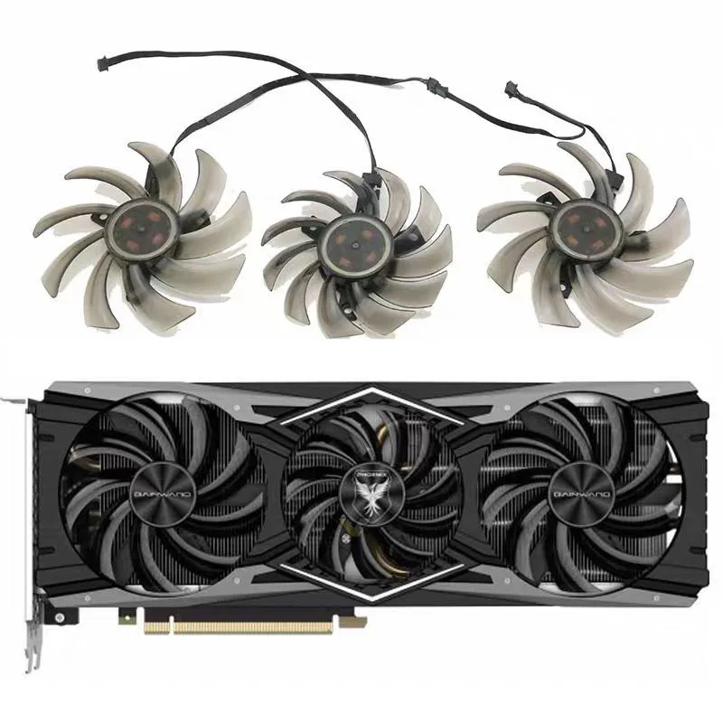 

3PCS GA91S2U GA81S2U 85MM 4PIN for Gainward/PNY/Ming Xuan GeForce RTX2080 Graphics Cooling Fan