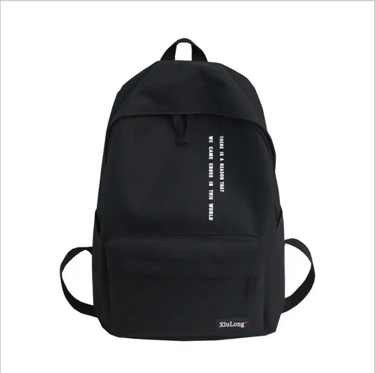 

2023 New Backpack Travel Bag Canvas Shoulder Bags Solid Color School bag Students Backpacks