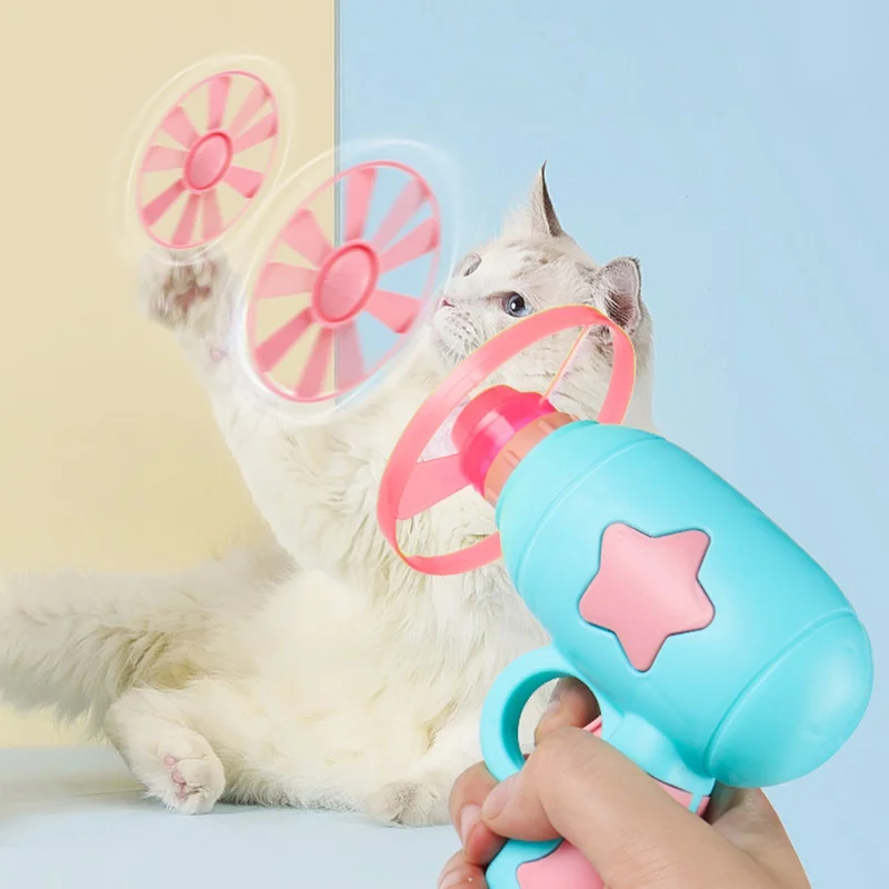 

2023NEW Funny Cat Interactive Training Toy Creative Kittens Mini Bamboo-copter Games Toys Pets Supplies Accessories Toys For Cat