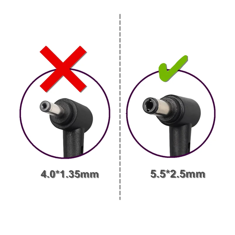 Адаптер переменного тока для ноутбука зарядное устройство ADP-45AW A 19 В 2 37 А 45 Вт 5 5*2