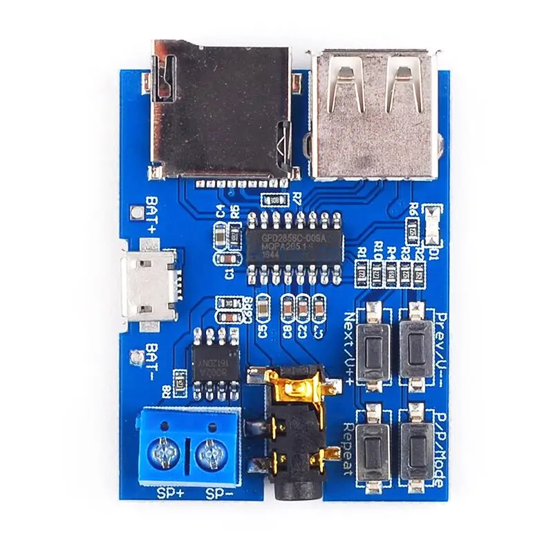 TF-карта U-disk MP3 Плата декодера с форматом module Расшифровка усилителей audio Player |