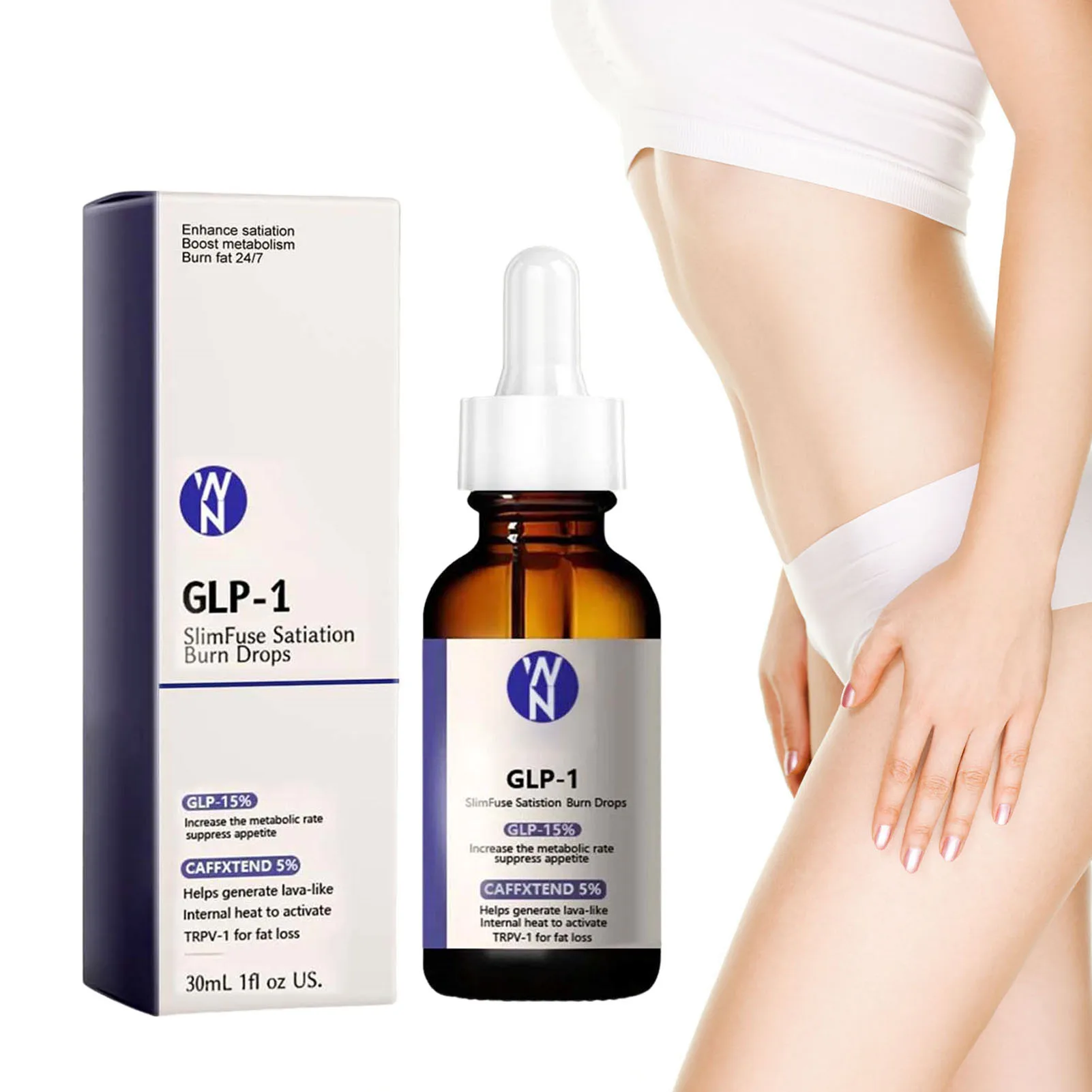 Napharm GLP-1 Metabolic Boost Drops укрепляющие кожу капли для похудения женщин и мужчин