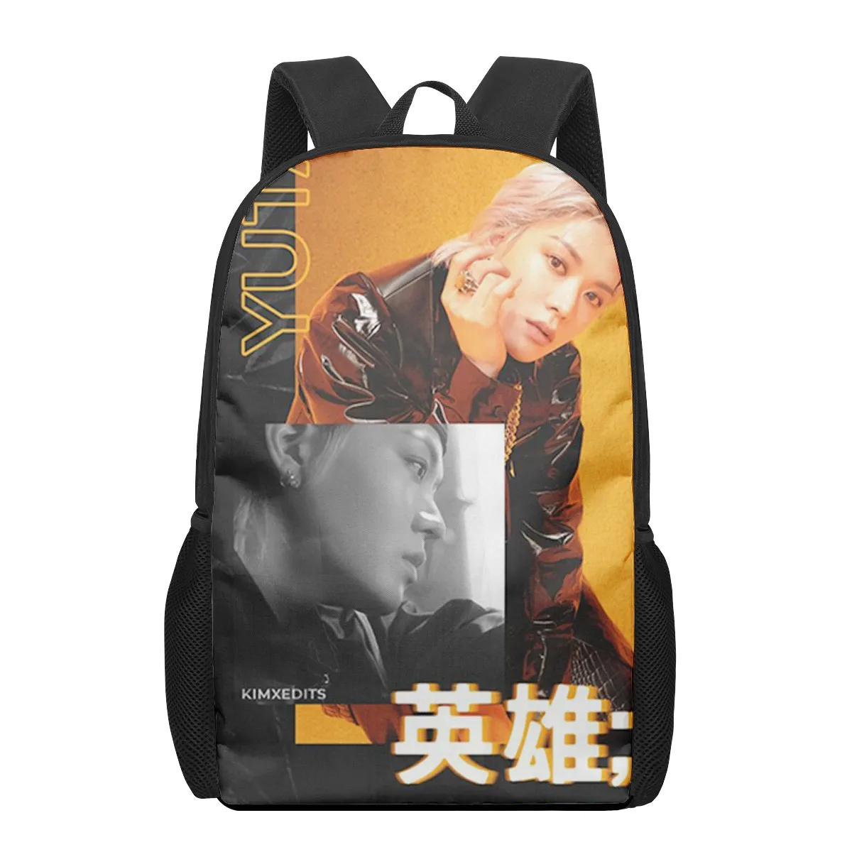 NCT 3D Print School Backpack for Boys Girls Teenager Kids Book Bag Casual Shoulder Bags 16Inch Satchel Mochila