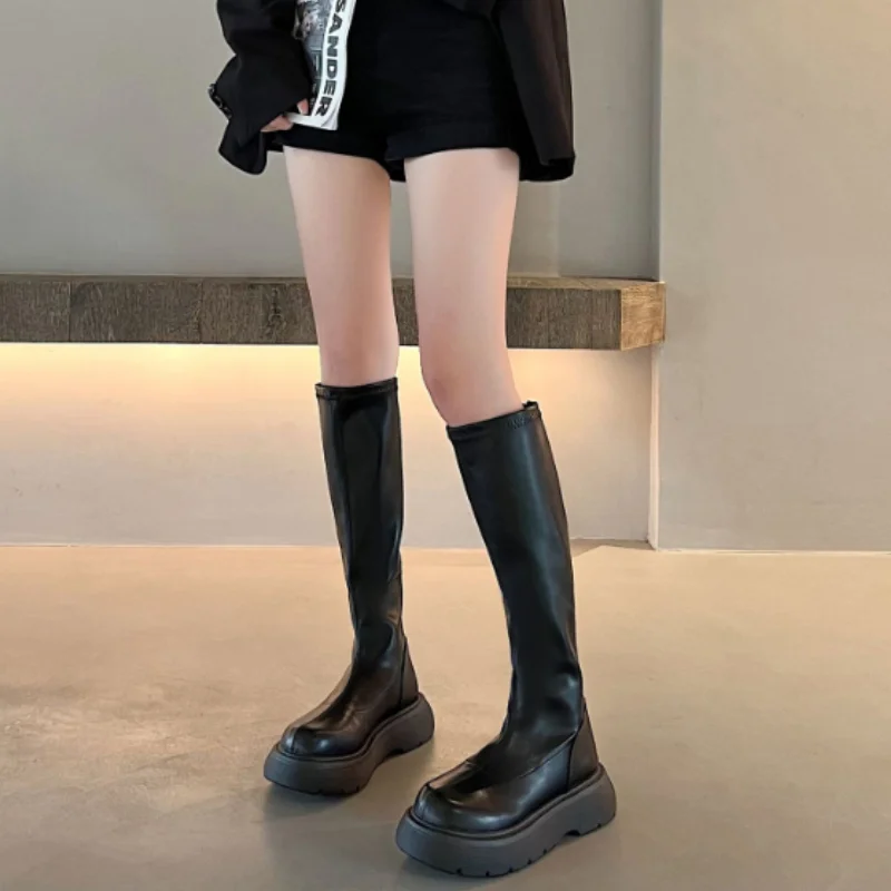 Women's Boots Autumn Fashionable and Handsome But Knee-high Boots Three Styles Optional Women's Shoes Botas Mujer Boots Women