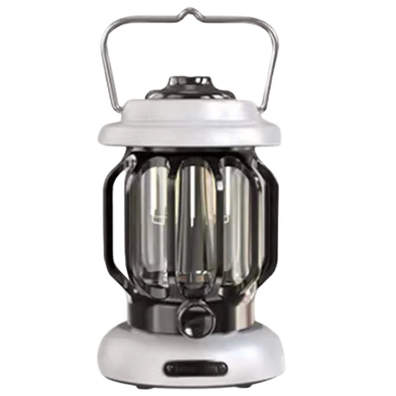 

Outdoor Retro Hanging Camping Lantern Rechargeable LED Camping Light Portable Camping Tent Emergency Light