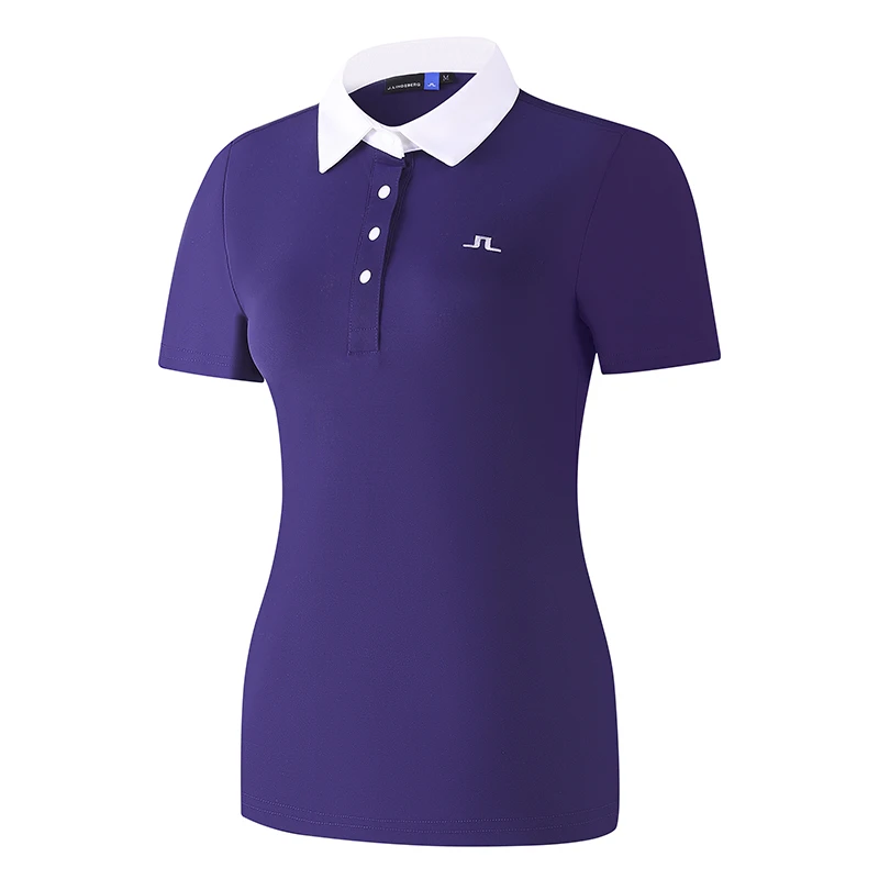 J Golf Short Sleeve T-Shirt Women's Autumn and Winter Comfortable Sports Polo Shirt Golf Clothing Women's Quick Dry Jersey #2301