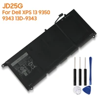 original replacement battery jd25g jhxpy 0n7t6 5k9cp for dell xps 13 9350 9343 13d 9343 13 9350 d1508 authentic battery 52wh