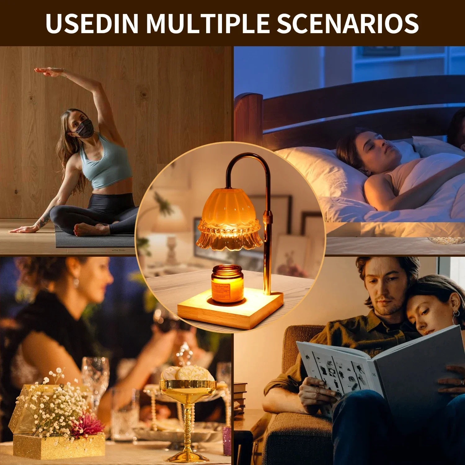 Скандинавская лампа в виде свечи с таймером ароматическая лампа-свеча