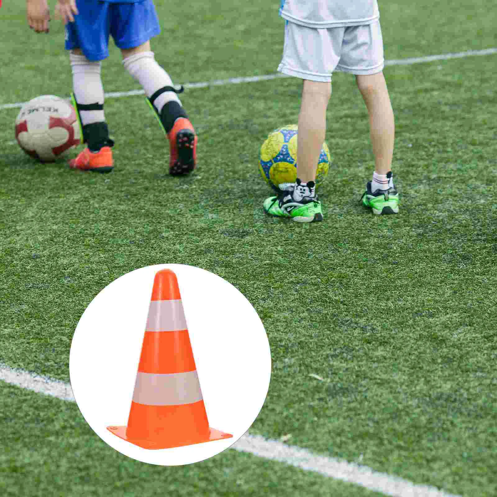 

2 Pcs Training Logo Barrels Football Marker Bucket Sign Cones Horn Mini Basketball Kid Soccer Roadblock The Marking