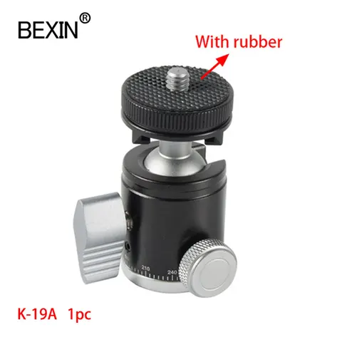 BEXIN K19 Мини-холодный башмак с шаровой головкой двойного назначения, винт 1/4, холодный башмак из алюминиевого сплава для камеры, телефона, штатива Speedlite, палка для селфи
