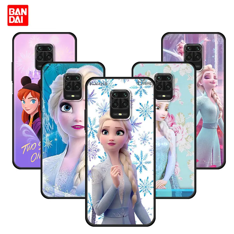 

Queen Elsa Princess Girl Anime Case for Xiaomi Redmi Note 7 8 9 9s 10 11 8T 11T Pro Plus 5G 4G Silicone Luxury Thin Cover