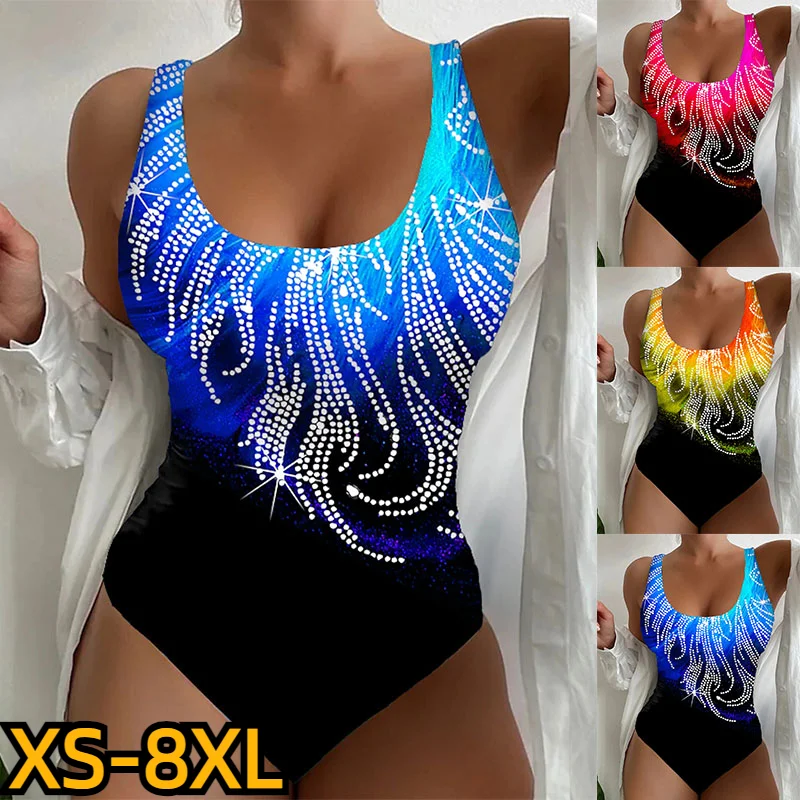 

Normal Swimsuit New Design Printing Beachwear Fashion Bathing Suits Vacation Skintight Swimwear Women's One Piece Monokini