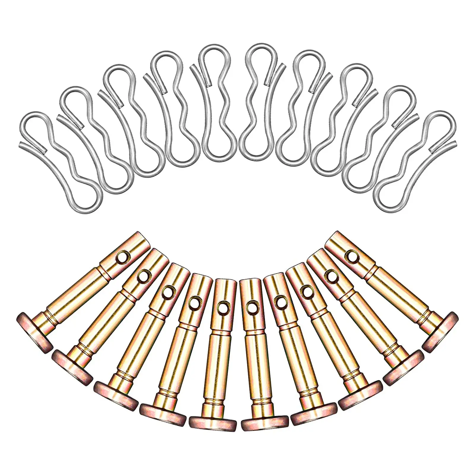 

Replacement Shear Pins And Cotter Pins 10 PCS For 738-04124A 714-04040 Snowblower Long Service Life Rust-proof