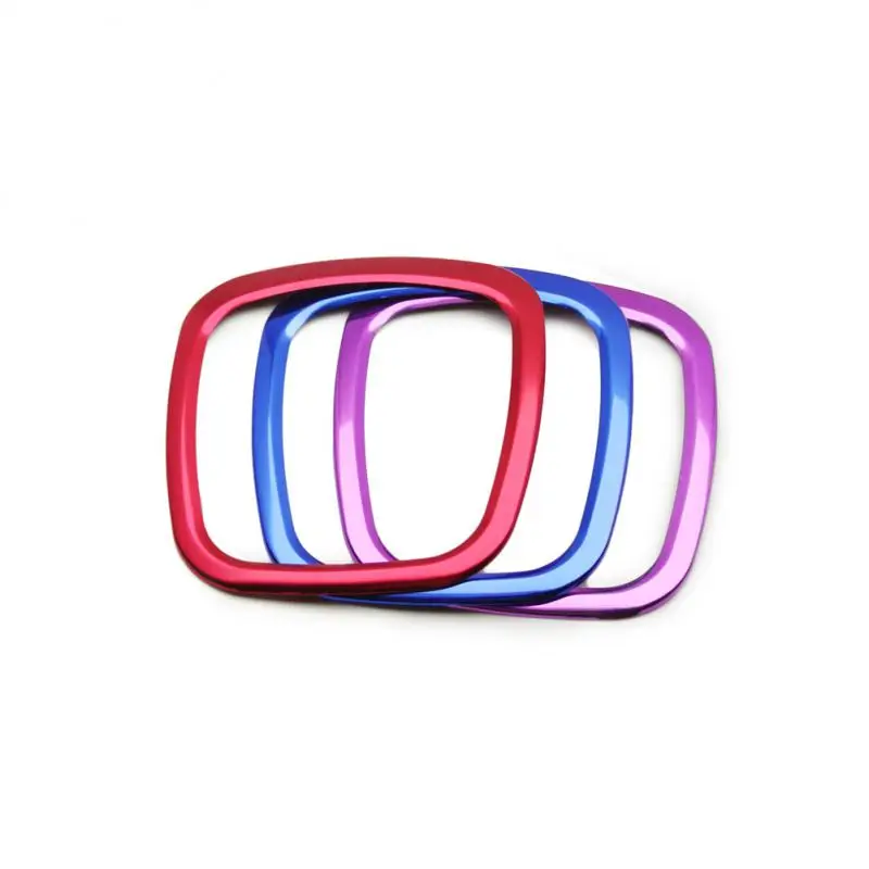 

Модные декоративные наклейки из алюминиевого сплава, прочные декоративные наклейки на руль, красочные украшения салона автомобиля