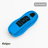 soft car tpu car key case cover shell for porsche 911 carrera panamera boxster cayman cayenne macan key protector fob