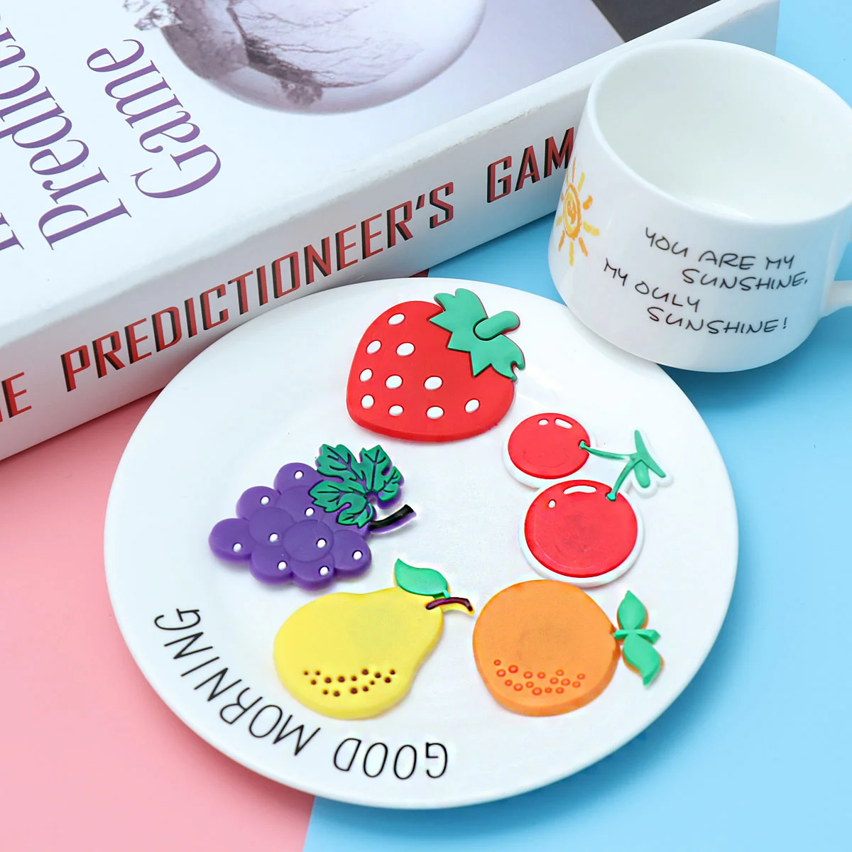 

5 pcs Magnetic Notice Board Fridge Magnets Notepad Notepad for Kids Fruits Magnets Refrigerator Magnets Kids Magnets