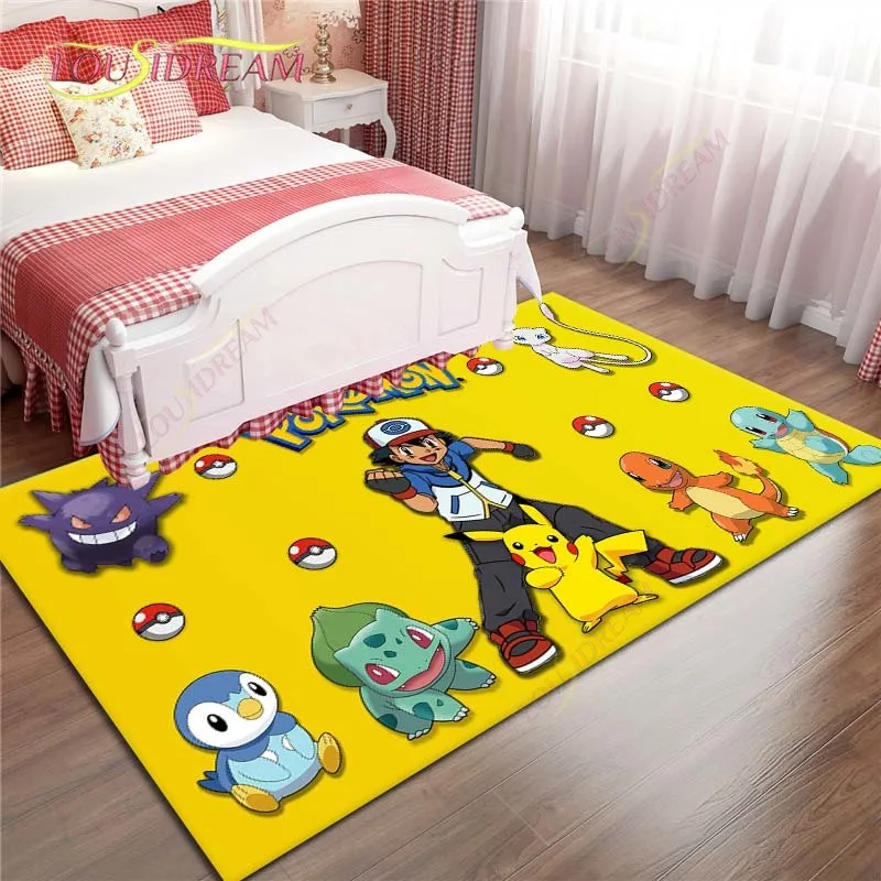 Коврики с принтом покемона для детской комнаты спальни дома гостиной коврик пола