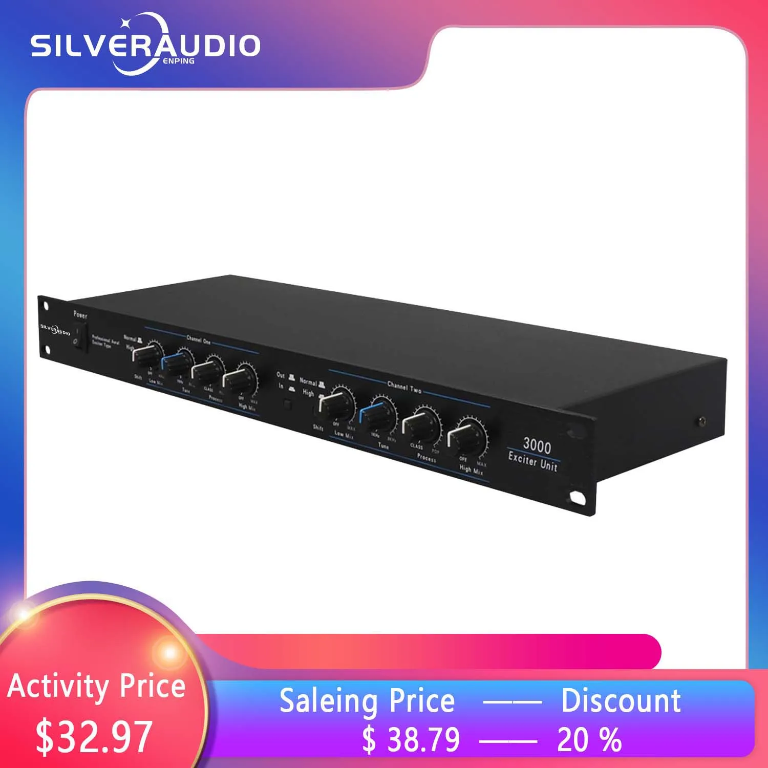 GAX-3000 Sound Audio Exciter процессор для управления динамиками Профессиональный