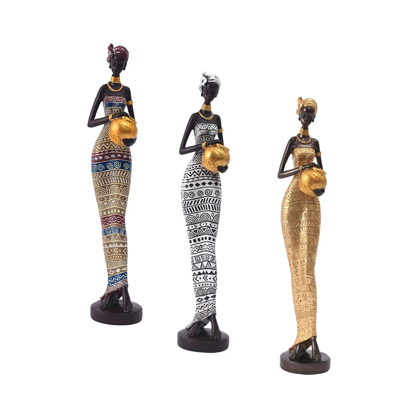 

Women Statue Collectible African Figurine for Bedroom Entrance Tabletop