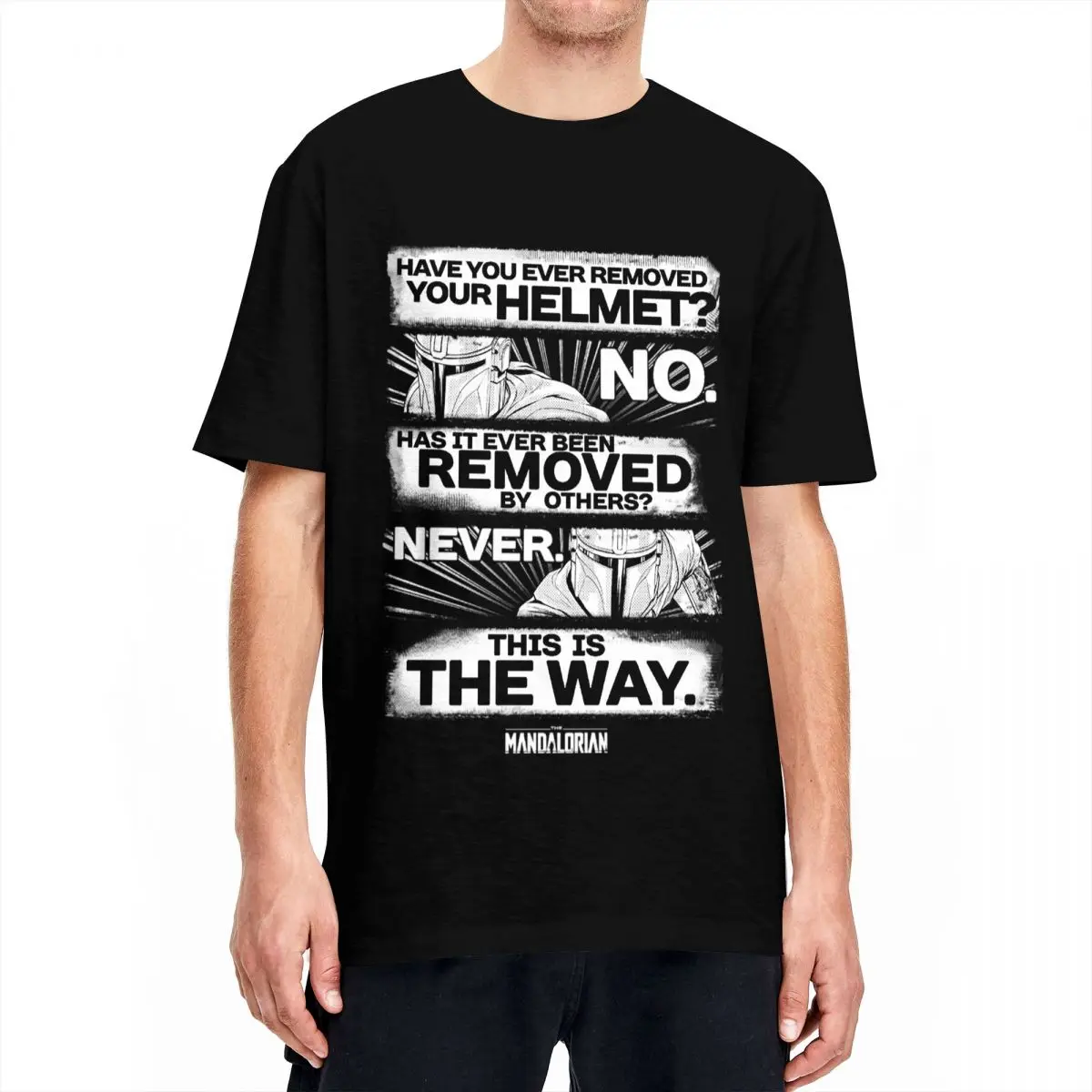 

Вы когда-нибудь снимали свой шлем, мандалорианские футболки для мужчин, хлопковая Винтажная футболка, футболки из Звездных войн, женская од...