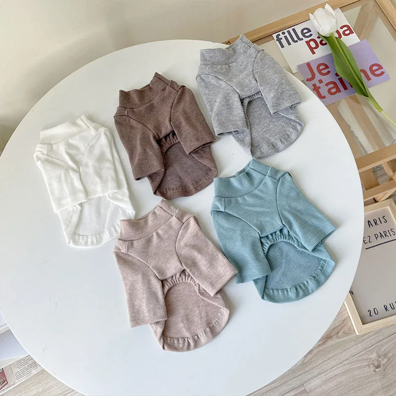 

Winter Dog Pet Clothes Solid Color Dog Sweater Autumn and Winter Fashion Clothing Sweatshirts Cute Clothes Small Pet Dogs