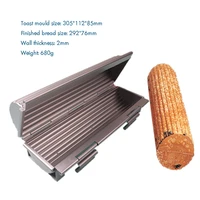 aluminum bread mold loaf pan bread pan cylinder shaped toast box cylindrical corrugated bread toast mold