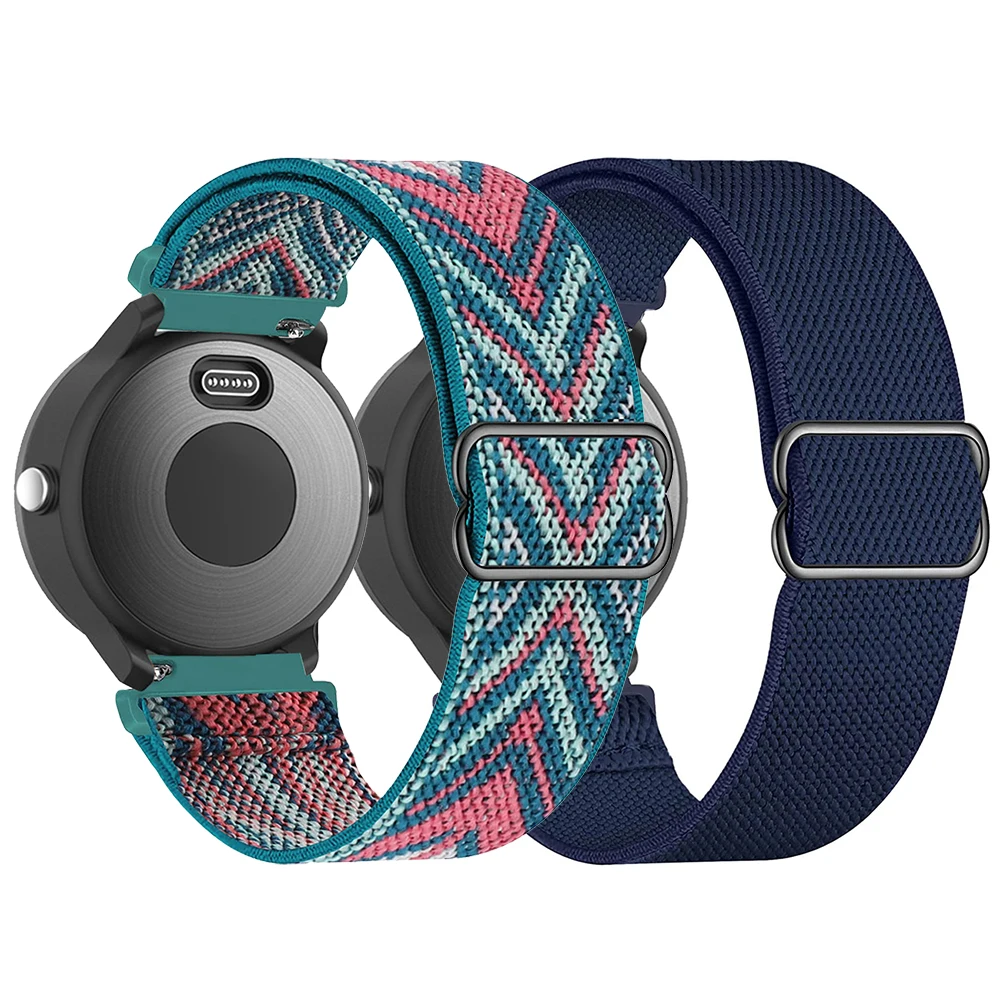 

Новый эластичный нейлоновый ремешок 20 22 мм для Garmin Vivoactive 3 Music 4 benz Sq 2, спортивный ремешок для часов Forerunner 245 645 55 158